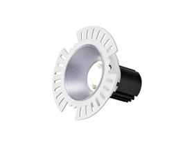 DM201796  Basy A 9 Tridonic Powered 9W 2700K 840lm 36° CRI>90 LED Engine, 250mA Silver Adjustable Recessed Spotlight, IP20